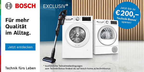 Sichern Sie sich jetzt bis zu 200€ Bosch Technik-Bonus