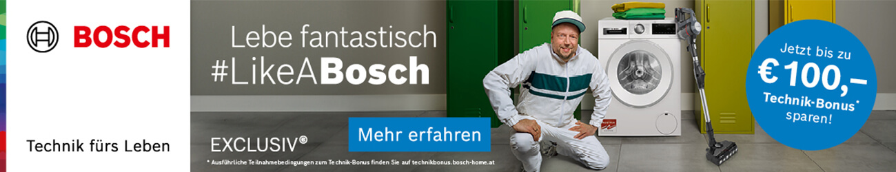 Sichern Sie sich jetzt bis zu 100â‚¬ Technik-Bonus mit Bosch