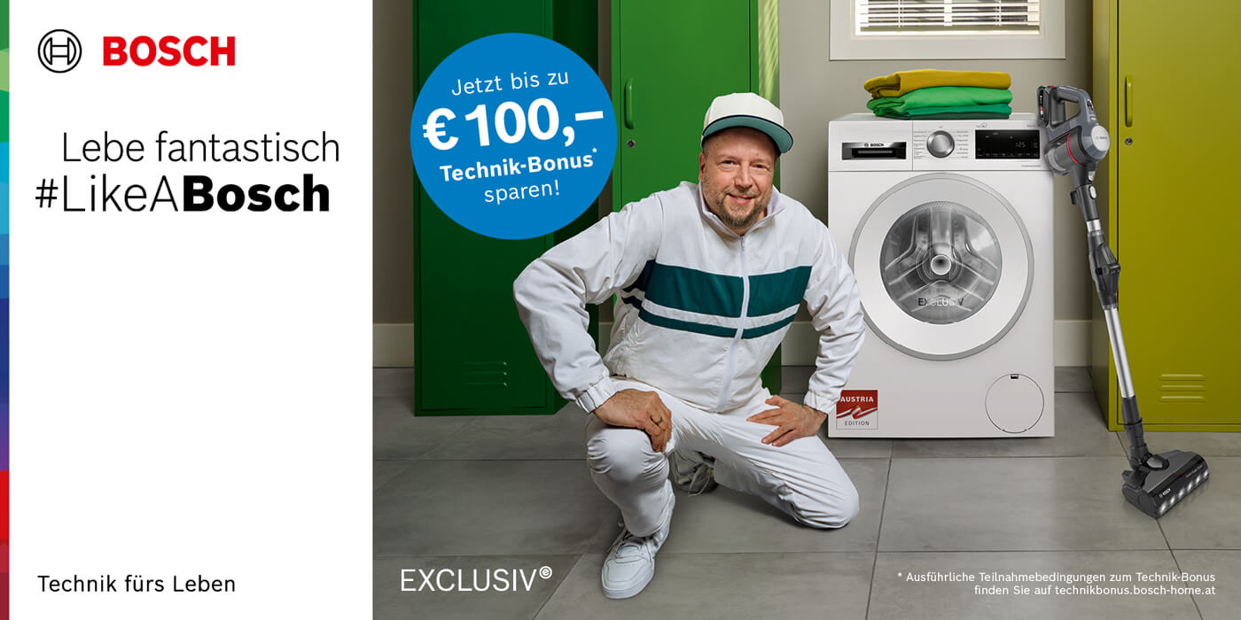 Sichern Sie sich jetzt bis zu 100€ Technik-Bonus von Bosch