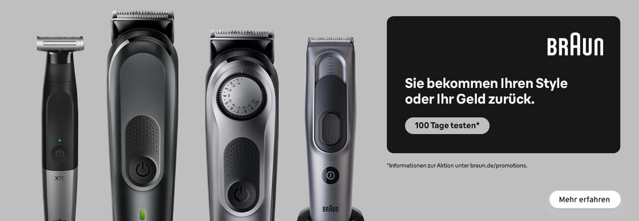 Braun Styler 100 Tage risikolos testen.