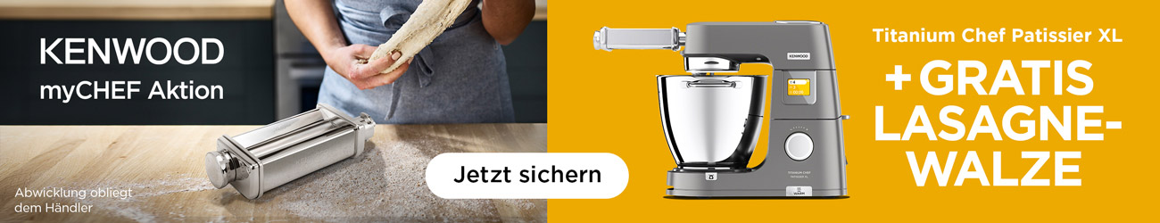 Gratis Lasagne-Walze beim Kauf einer Titanium Chef Patissier XL.