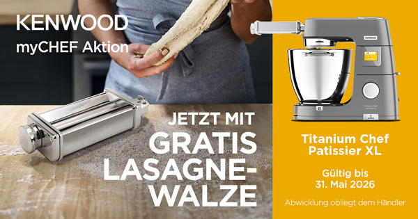 Gratis Lasagne-Walze beim Kauf einer Titanium Chef Patissier XL
