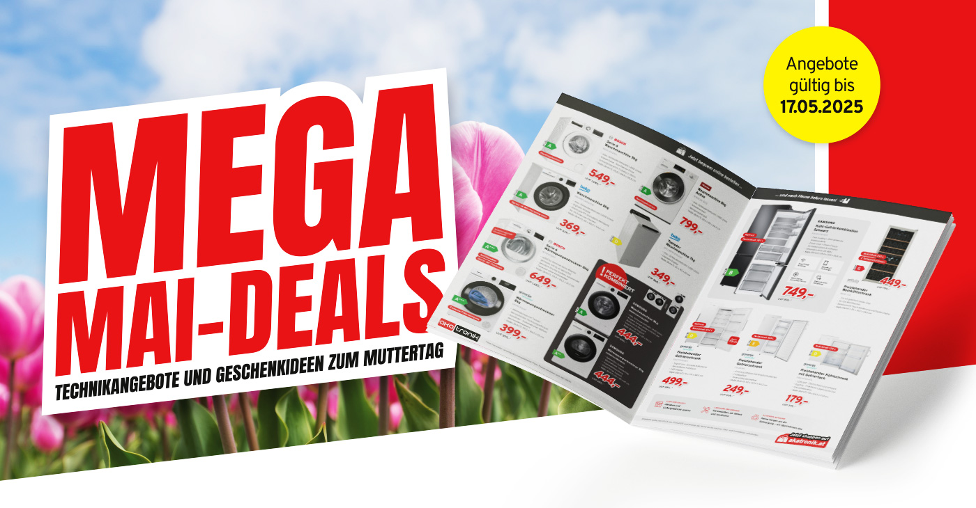 MEGA Mail Deals! Technikangebote und Geschenkideen zum Muttertag!