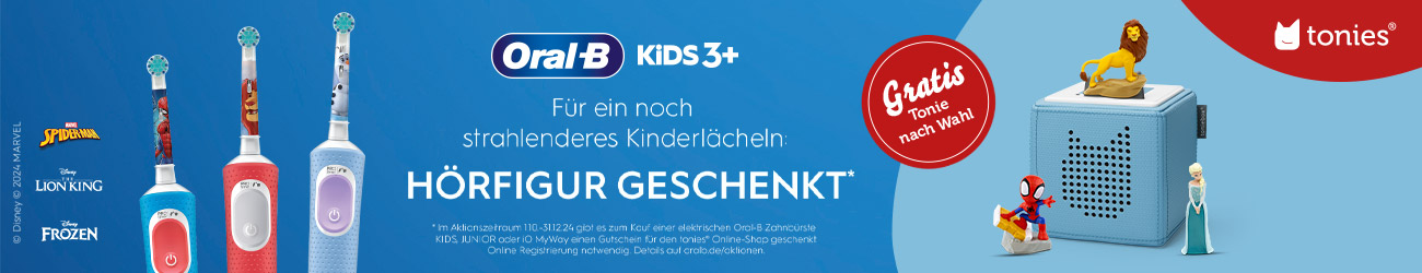 Gratis tonies®-Figur beim Kauf einer elektrischen Kinderzahnbürste von Oral-B