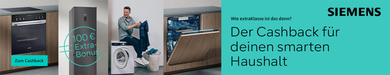 Jetzt teilnehmendes Siemens Extraklasse-Modell kaufen und bis zu 200€ Extra-Bonus sichern!*