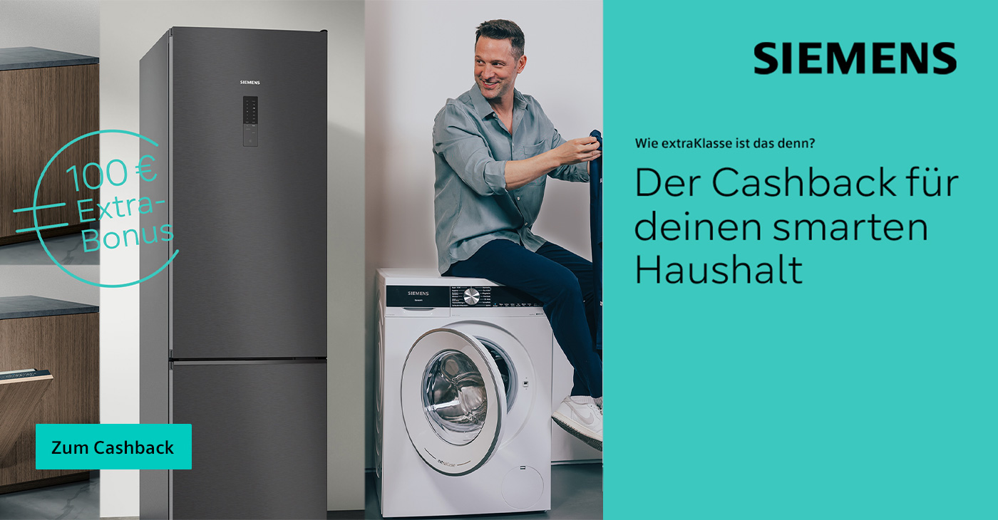 Jetzt teilnehmendes Siemens Extraklasse-Modell kaufen und bis zu 200â‚¬ Extra-Bonus sichern!*