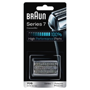 Braun Personal Care 70S Series 7 Scherkopf, Elektrorasierer Ersatzscherteil kompatibel mit Rasierer Herren Series 7, silber
