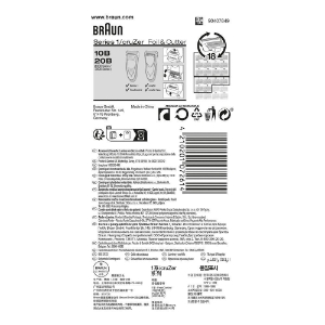 Braun Personal Care Series 1 10B Elektrorasierer Ersatzscherteil 