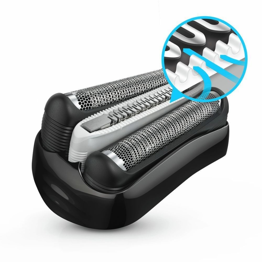 Braun Personal Care 3040s wet&dry Herrenrasierer Series 3 Blau 113010  LED Akku-& Reinigungsstatusanzeige