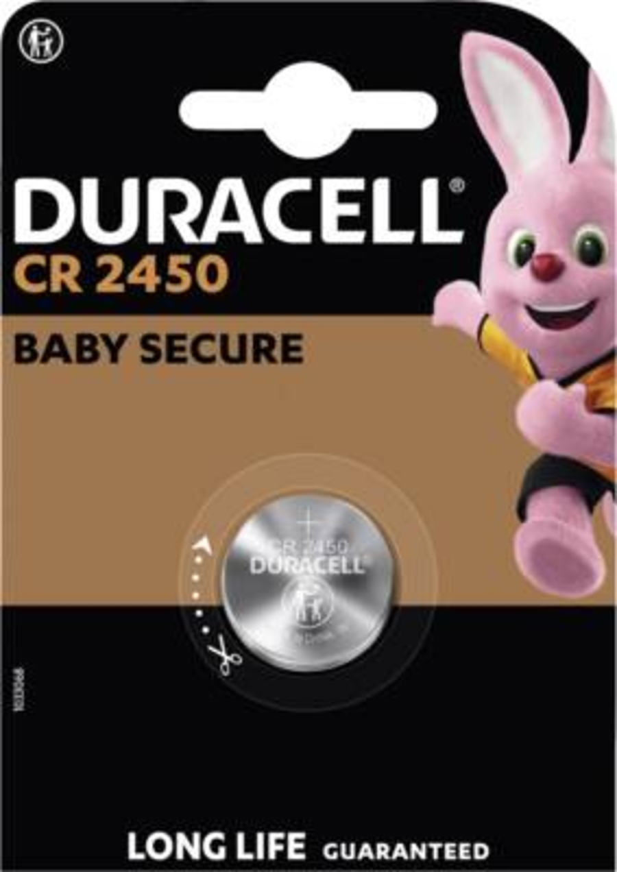 Duracell DL2450 B1 Long lasting Power Guaranteed 3V Lithium ECR2450/CR2450