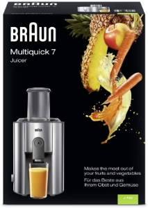 Braun J 700 Multiquick 7 Entsafter 1000 Watt, 2 Geschwindigkeitsstufen