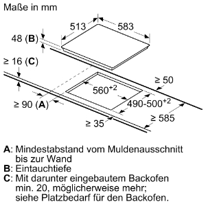 Siemens ET645HN17E Edelstahl Kochfeld 60 cm Kochstelle, Glaskeramik Flachrahmen-Design  Glaskeramik