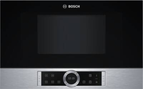 Bosch BFL634GS1 Einbaumikrowelle Schwarz/Edelstahl AutoPilot links angeschlagen