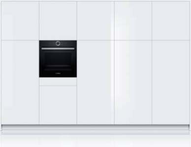 Bosch HBG675BB1 Serie 8  Backofen Vulkan Schwarz A+ AutoPilot Pyrolyse  Gerätemaße (HxBxT): 595 x 595 x 548 mm