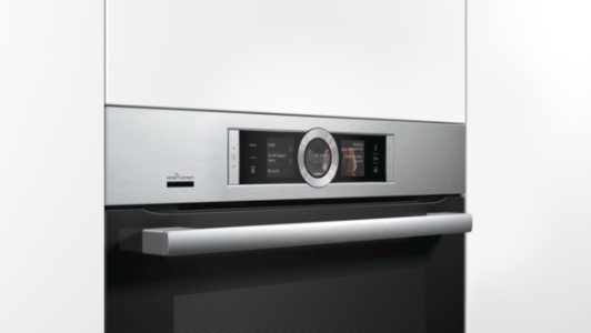 Bosch HSG636XS6 Dampfbackofen Einbau Edelstahl Gerätemaße (HxBxT): 595 x 595 x 548 mm