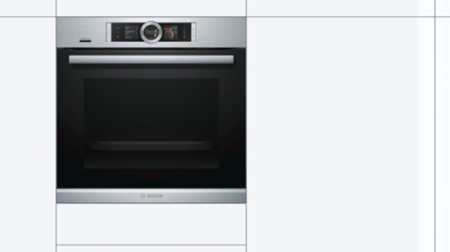 Bosch HSG636XS6 Dampfbackofen Einbau Edelstahl Gerätemaße (HxBxT): 595 x 595 x 548 mm