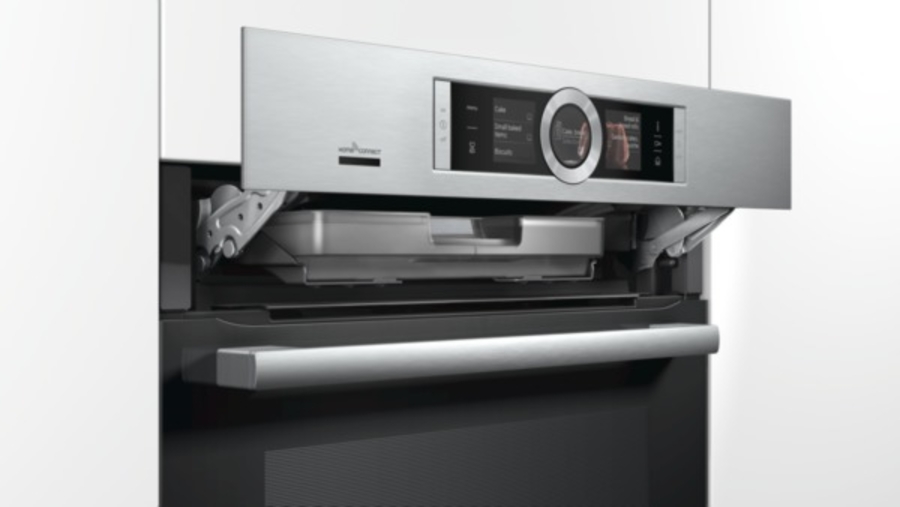 Bosch HSG636XS6 Dampfbackofen Einbau Edelstahl Gerätemaße (HxBxT): 595 x 595 x 548 mm