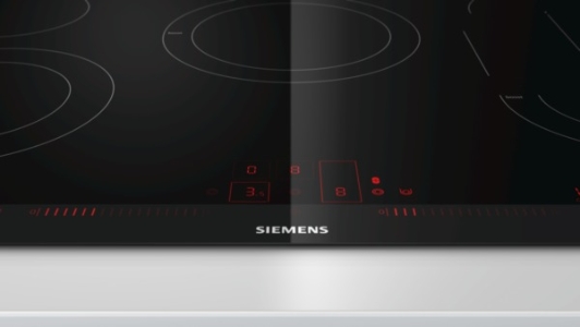 Siemens ET875LMP1D Einbau Kochstelle Glaskeramik 80 cm Edelstahl 1 Kombi-Zone, 4 highSpeed-Kochzonen