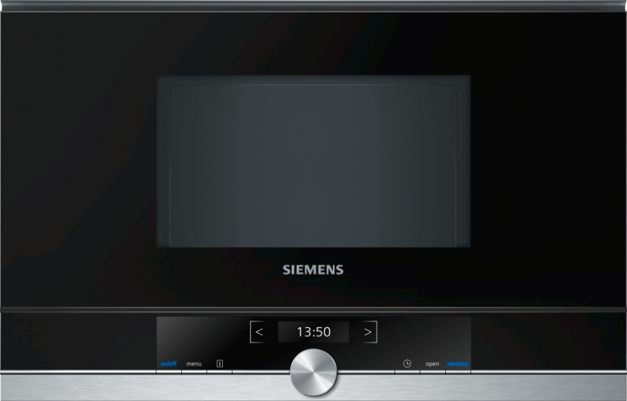 Siemens BF634LGS1 Einbau Mikrowellengerät 900W 60cm Tüanschlag Links, Edelstahl