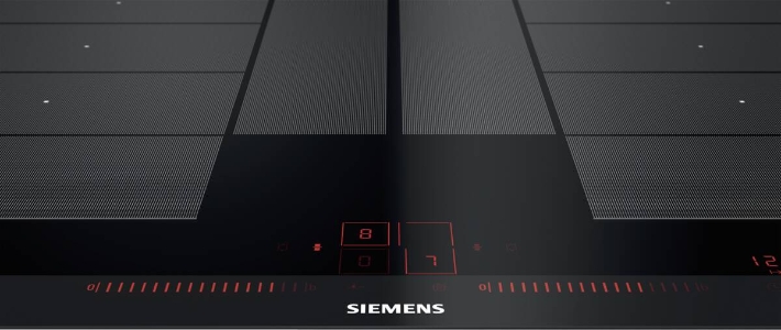 Siemens EX875LYC1E Induktions-Kochstelle Glaskeramik Edelstahl 80 cm Einbau, powerMove Plus, varioMotion, quickStart,  reStart, 