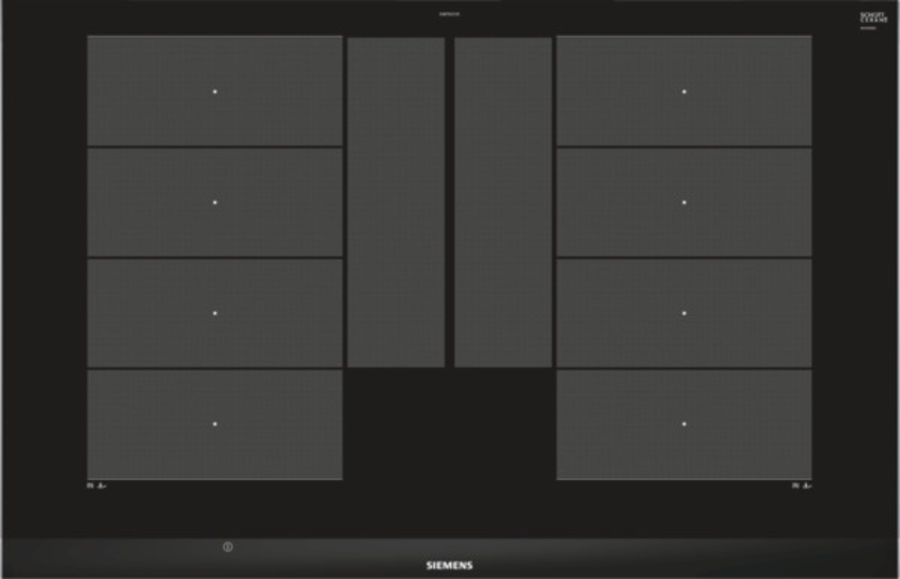 Siemens EX875LYC1E Induktions-Kochstelle Glaskeramik Edelstahl 80 cm Einbau, powerMove Plus, varioMotion, quickStart,  reStart, 