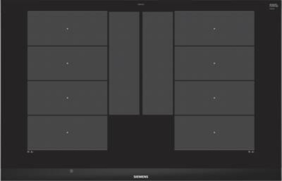 Siemens EX875LYC1E Induktions-Kochstelle Glaskeramik Edelstahl 80 cm Einbau, powerMove Plus, varioMotion, quickStart,  reStart, 