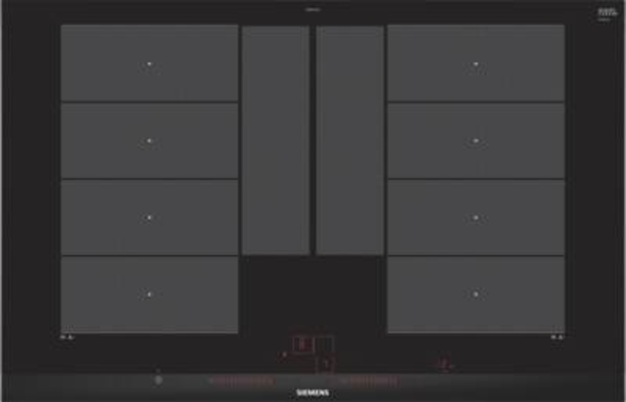 Siemens EX875LYC1E Induktions-Kochstelle Glaskeramik Edelstahl 80 cm Einbau, powerMove Plus, varioMotion, quickStart,  reStart, 