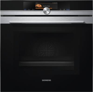Siemens HM678G4S1 Einbau Backofen mit Mikrowelle Edelstahl 60cm  Gerätemaße (HxBxT): 595 x 595 x 548 mm
