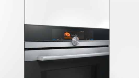 Siemens HM678G4S1 Einbau Backofen mit Mikrowelle Edelstahl 60cm  Gerätemaße (HxBxT): 595 x 595 x 548 mm