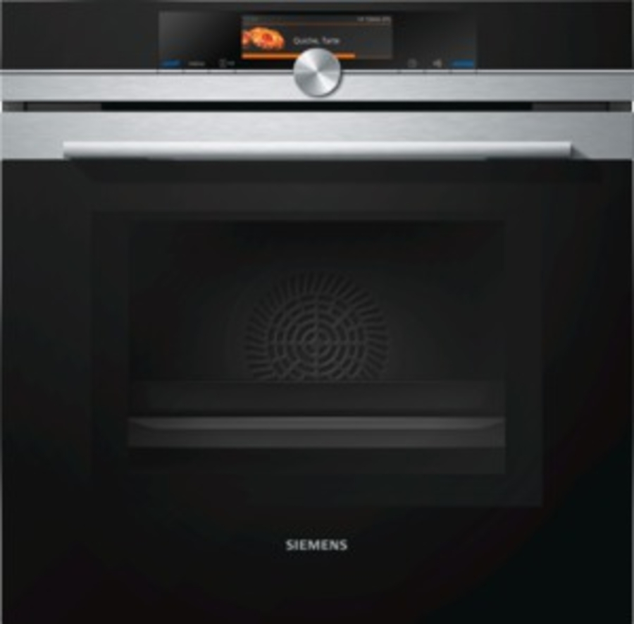 Siemens HM678G4S1 Einbau Backofen mit Mikrowelle Edelstahl 60cm  Gerätemaße (HxBxT): 595 x 595 x 548 mm
