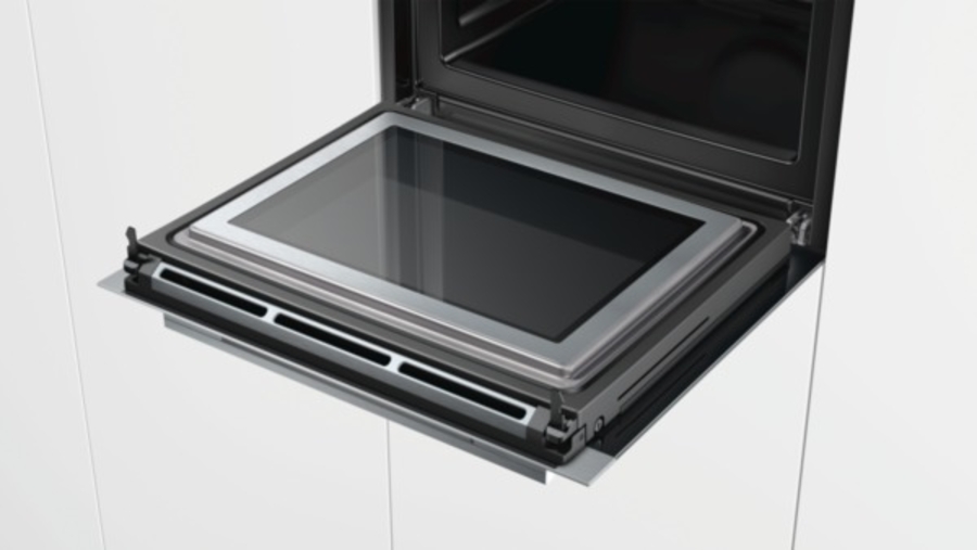 Siemens HM678G4S1 Einbau Backofen mit Mikrowelle Edelstahl 60cm  Gerätemaße (HxBxT): 595 x 595 x 548 mm