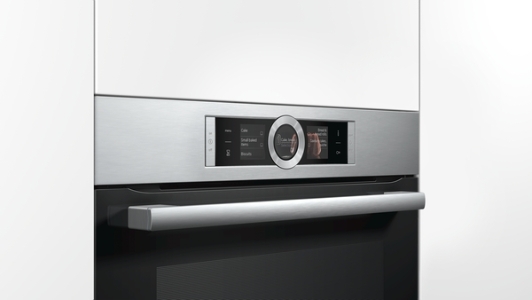 Bosch HBG636ES1 Backofen Edelstahl A+ Assist-Funktion 1 x Backblech emailliert, 1 x Kombirost, 1 x Universalpfanne