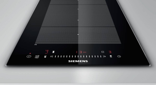 Siemens EX375FXB1E Einbau Induktions-Kochstelle Edelstahl 30 cm Glaskeramik  Facette