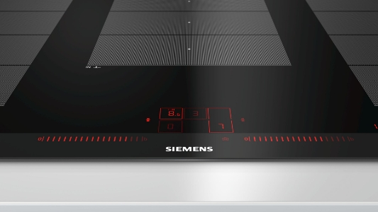Siemens EX975LXC1E Induktions-Kochstelle Glaskeramik Edelstahl 90 cm Facetten-Design