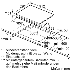 Siemens EX975LXC1E Induktions-Kochstelle Glaskeramik Edelstahl 90 cm Facetten-Design