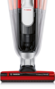 Bosch BCH6ZOOO Handstaubsauger Zoo'o ProAnimal Beutellos, tornadorot Akkusauger 25.2V Rot
