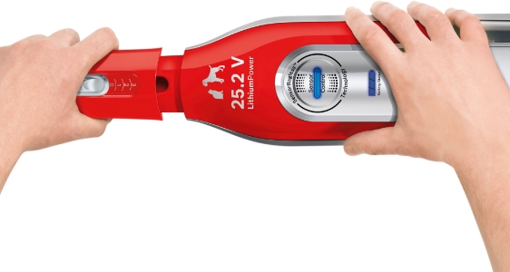 Bosch BCH6ZOOO Handstaubsauger Zoo'o ProAnimal Beutellos, tornadorot Akkusauger 25.2V Rot