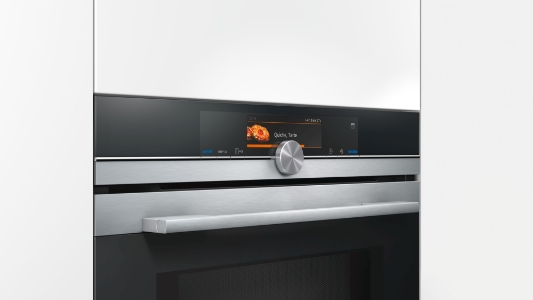 Siemens HN678G4S6 Backofen mit Mikrowelle und Dampfunterstützung Gerätemaße (HxBxT): 595 x 595 x 548 mm, Home Connect