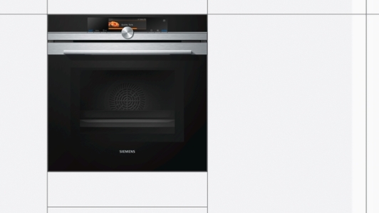Siemens HN678G4S6 Backofen mit Mikrowelle und Dampfunterstützung Gerätemaße (HxBxT): 595 x 595 x 548 mm, Home Connect