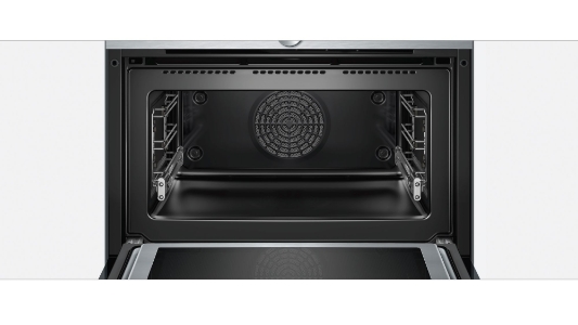 Siemens CM678G4S1 Einbau Kompaktbackofen mit Mikrowelle Edelstahl  Gerätemaße (HxBxT): 455 x 595 x 548 mm