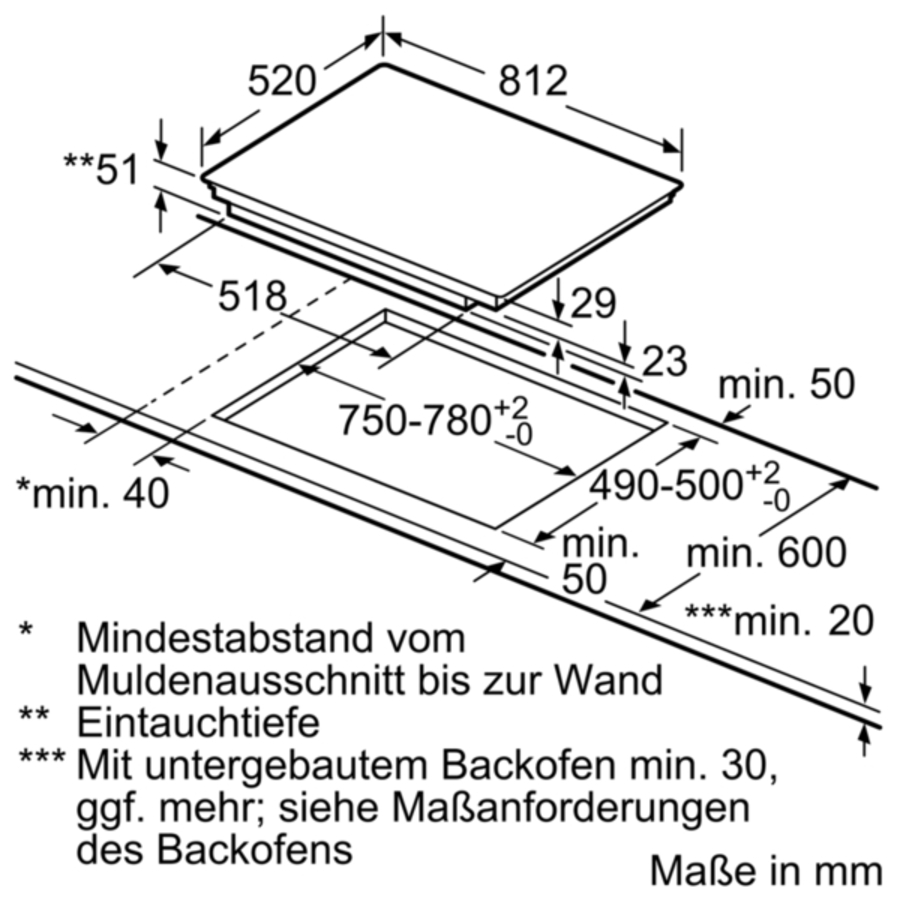 Siemens EX875LEC1E Einbau Induktionskochfeld Autark 80 cm Edelstahl Facettendesign