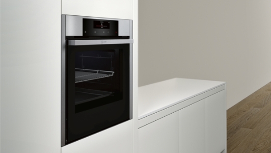 Neff BCT5664N Backofen Einbau Edelstahl 60 cm B56CT64N0 Einbaubackofen mit SLIDE&HIDE® #hideslide