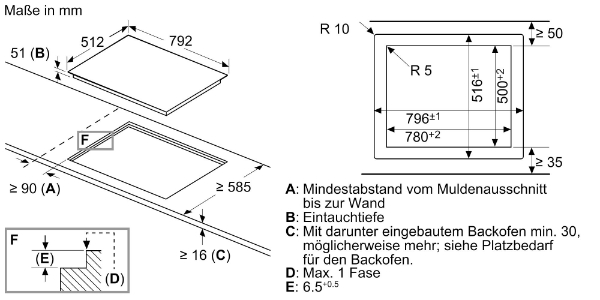 Siemens ET801FCP1D Einbau Kochstelle Glaskeramik 80 cm 4 highSpeed-Kochzonen, Flächenbündiges Design