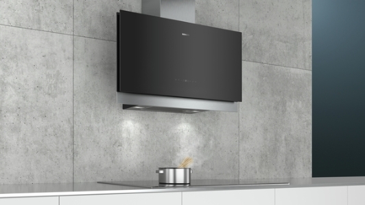 Siemens LC97FQP60 Schwarz mit Glasschirm Wand-Esse 90 cm EEK A 