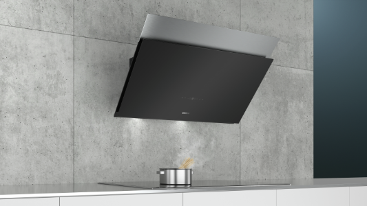 Siemens LC98KPP60 Schwarz mit Glasschirm Wand-Esse 90 cm A+ 