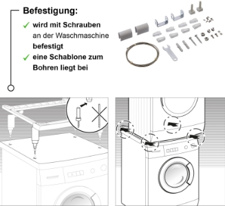 Siemens WZ11410 Verbindungssatz Rahmen T24Sonderzubehör Trockner