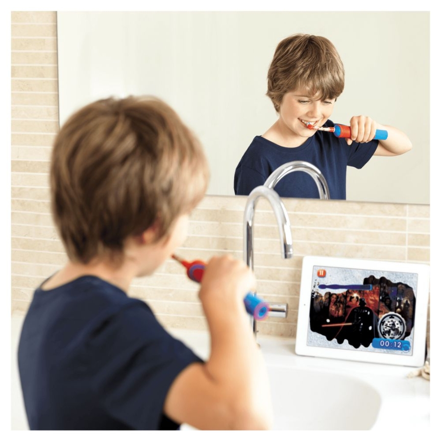 Oral-B Vitality Kids Elektrische Kinderzahnbürste Blau/Rot 