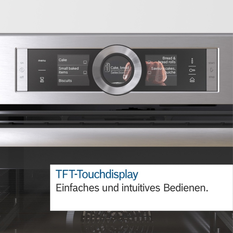 Bosch HBG676ES6 Backofen Einbau Edelstahl 4D Heißluft Plus Home Connect Funktion (WLAN)