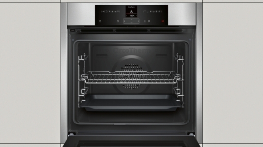 Neff BCR2522N Einbau Backofen Edelstahl 60 cm B25CR22N1 Gerätemaße (HxBxT): 595 x 596 x 548 mm