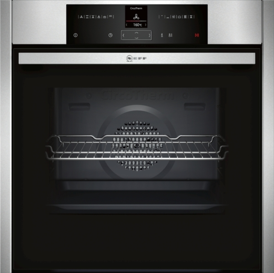 Neff BCR2522N Einbau Backofen Edelstahl 60 cm B25CR22N1 Gerätemaße (HxBxT): 595 x 596 x 548 mm